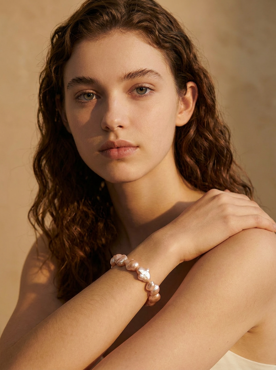 One-of-a-Kind Baroque Pearl Bracelet