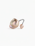 Dual Baroque Pearl Open Wrap Ring