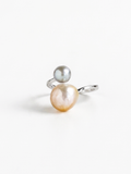 Dual Sea Pearl Open Wrap Ring