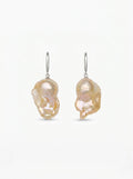 Golden Baroque Pearl Drop Earrings